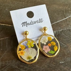 MADEWELL Pressed Floral Drop Earrings